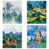 Тетрадь 80л., А5, клетка Greenwich Line "Art zone", матовая ламинация, тиснение фольгой, 70г/м2