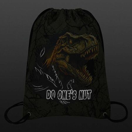 Мешок для обуви BRAUBERG PREMIUM, карман, подкладка, светоотражайка, 43х33 см, Dino attack, 272424 