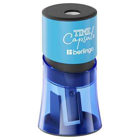 Точилка пластиковая Berlingo "TimeCapsule" 2 отверстия, контейнер, ассорти 