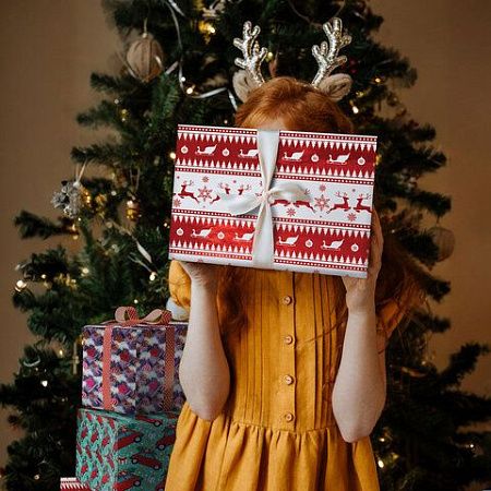 Бумага упаковочная новогодняя НАБОР 3 шт. "HoHo XMAS", С ЭФФЕКТАМИ, 70х100 см, ЗОЛОТАЯ СКАЗКА, 592191