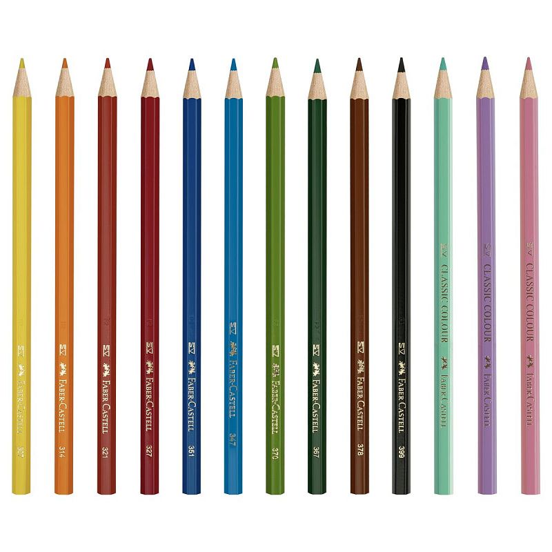 Карандаши цветные Faber-Castell "Unicorn", 10цв., шестигр., заточ.+3 паст. цв., картон, европодвес