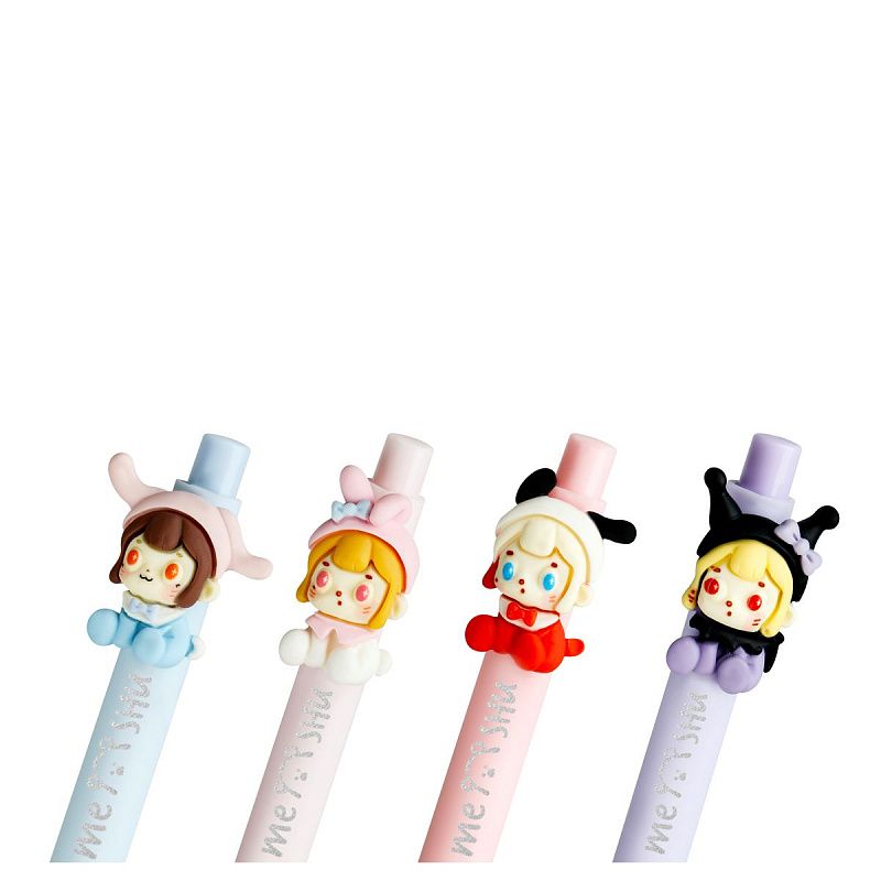 Карандаш механический MESHU "Girls", печать на корпусе, 0,7мм, софт-тач, ассорти, с топпером 