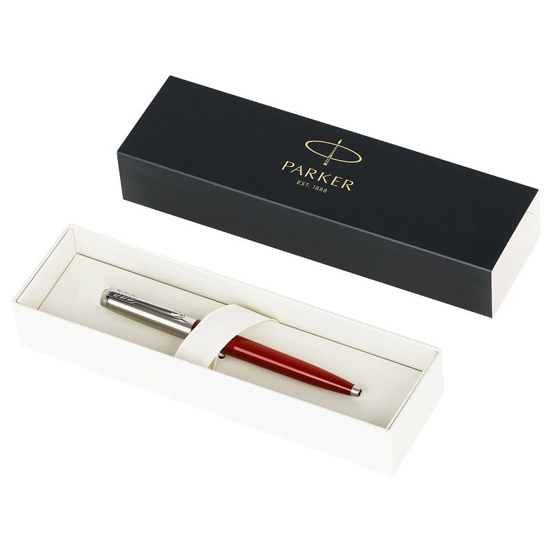 Ручка шариковая Parker "Jotter Originals Recycled Red CT" синяя, 1,0мм, кнопочн., подарочная упаковка 