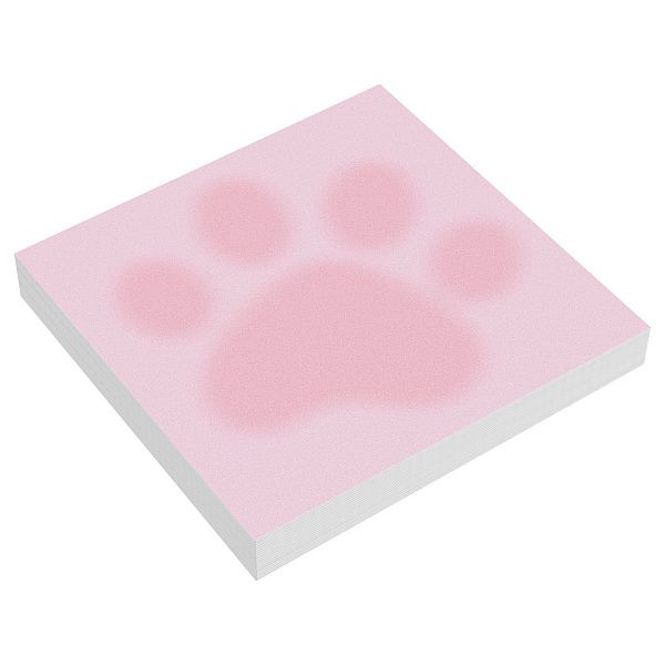 Блок для записей MESHU "Paw", 8,5*8,5см, 100л., на склейке