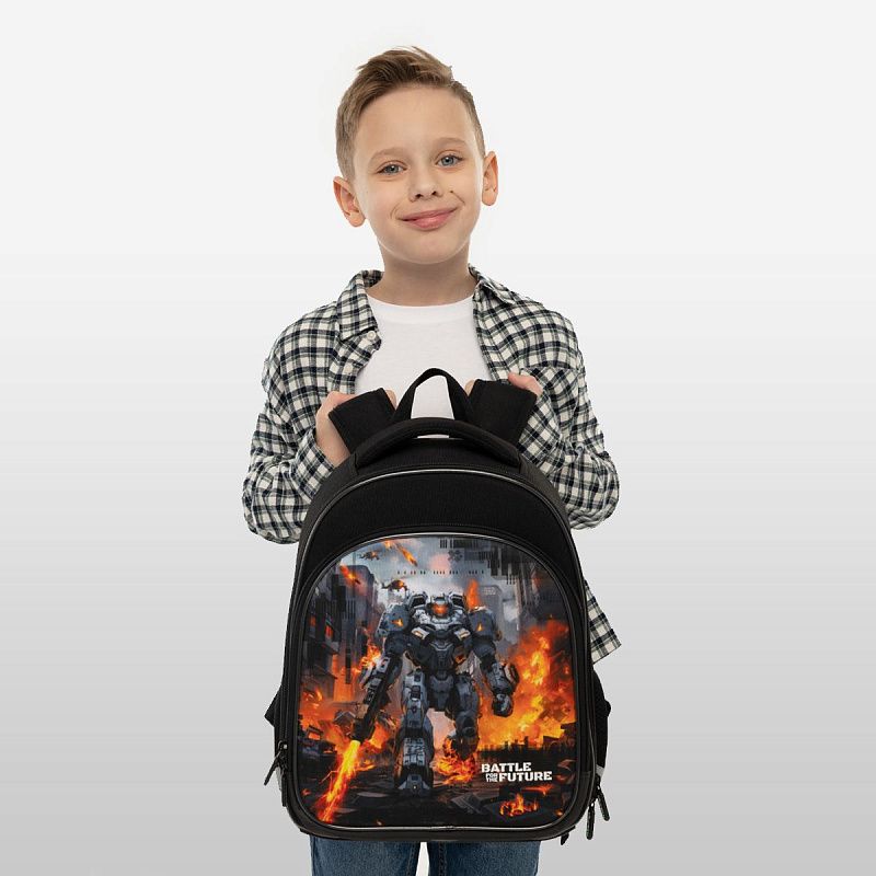 Ранец Berlingo Expert Plus "Battle For The Future" 38*29*15см, 2 отделения, 2 кармана, анатомическая спинка 