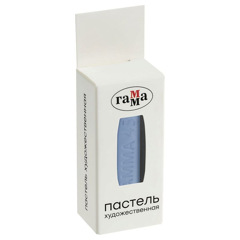 Пастель художественная Гамма, голубая средняя № 452, штучная, картон.упак.