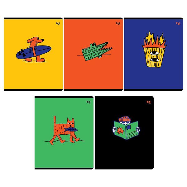 Тетрадь 48л., А5, клетка BG "Детализация", печать пантоном