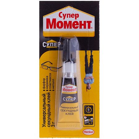 Клей Момент "Супер", 3г, мульти-карта