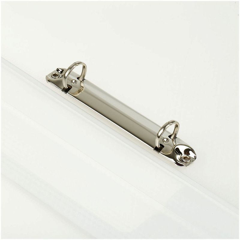 Папка на 2 кольцах СТАММ "Кристалл" А4, 40мм, 700мкм, пластик, бесцветная 