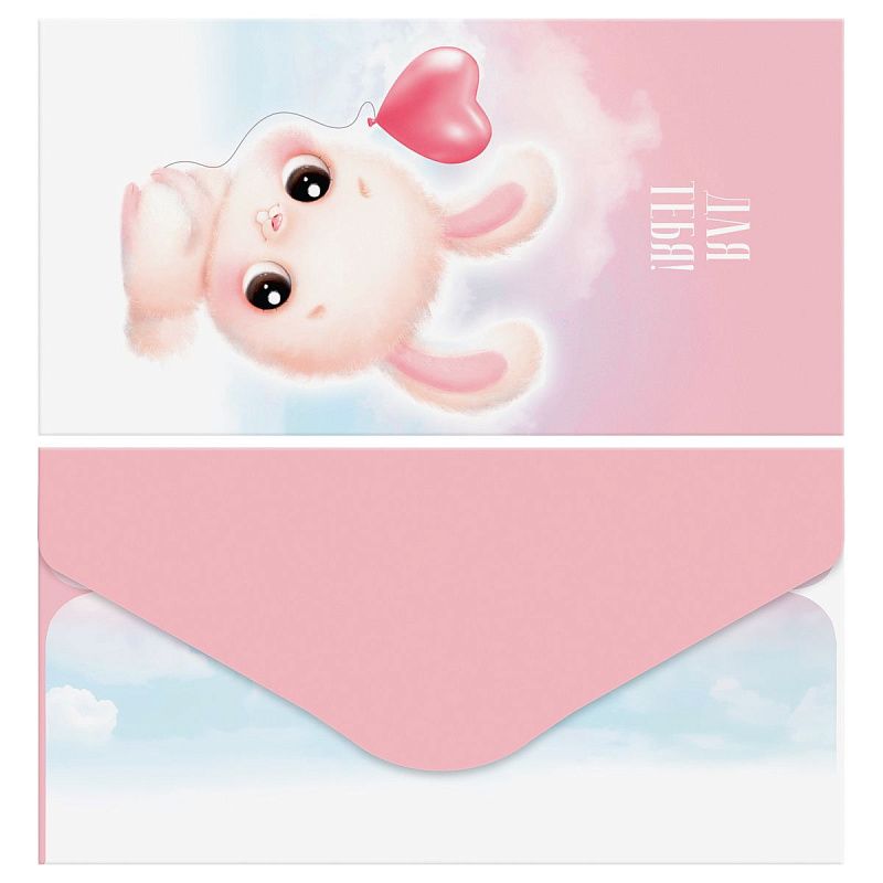 Конверт для денег MESHU "Cute friends" 85*164мм, глянцевая ламинация, 3 дизайна