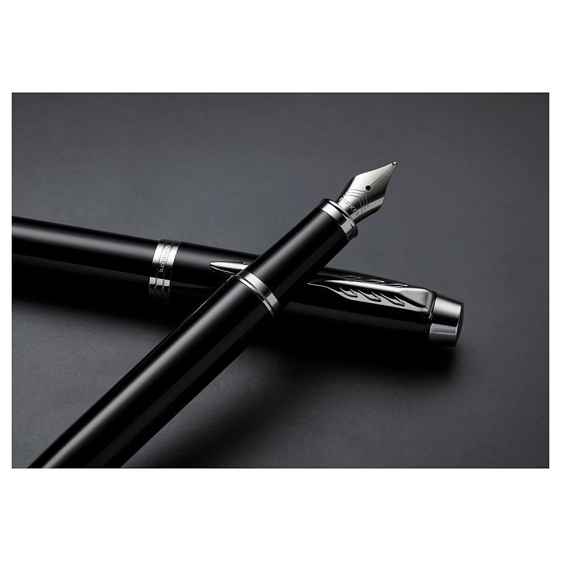 Ручка перьевая Parker "IM Black CT" синяя, 0,8мм, подарочная упаковка 