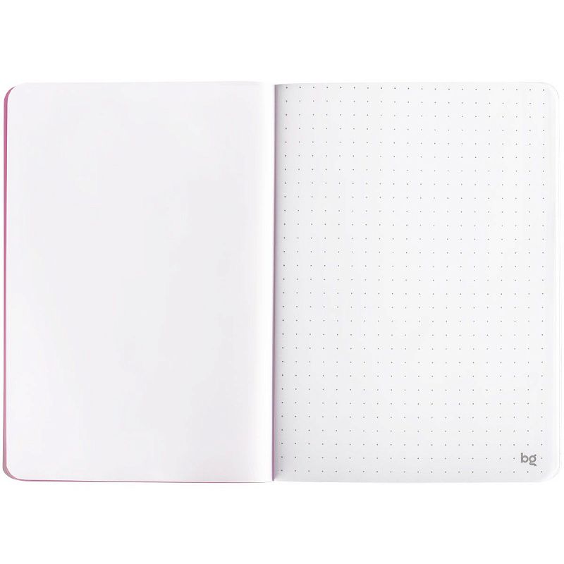 Записная книжка А6 50л. на сшивке BG "Neotone", розовый, фактурное тиснение, блок в точку 80г/м2