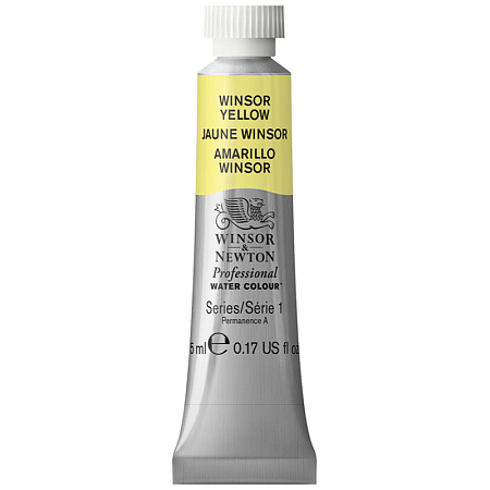 Акварель художественная Winsor&Newton "Professional", 5мл, туба, №730 желтый