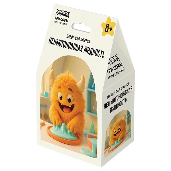 Набор для проведения опытов ТРИ СОВЫ "Неньютоновская жидкость"