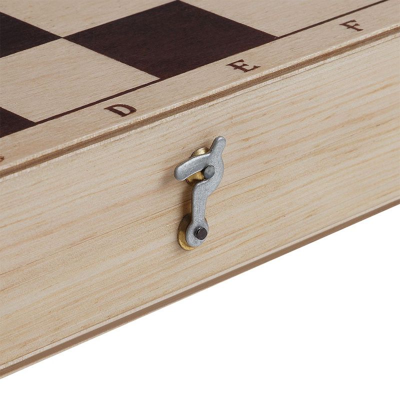 Шахматы ТРИ СОВЫ обиходные, деревянные с деревянной доской 29*29см