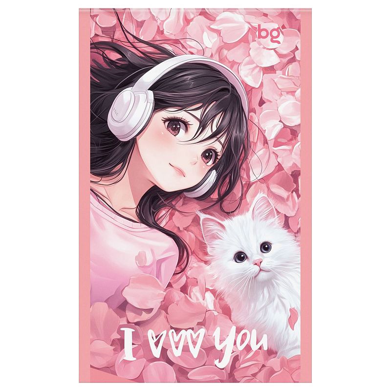 Блокнот А6 32л., на скрепке BG "Девчачьи радости"