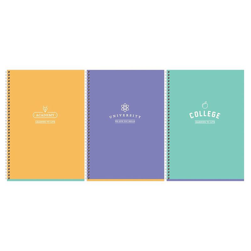 Тетрадь 80л., А4, клетка, на гребне BG "Academy", soft-touch ламинация