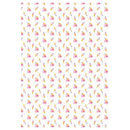 Упаковочная бумага глянц. 70*100см, MESHU "Stylish", 80 г/м2, ассорти, 5 дизайнов