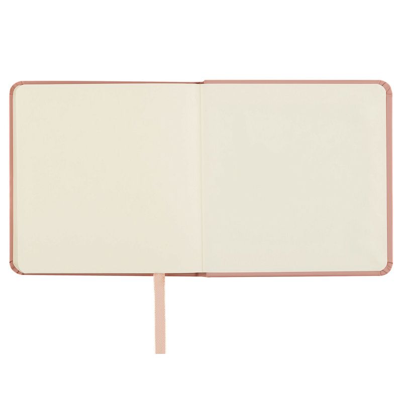Скетчбук 80л., 120*120 Гамма "Студия", пудровый розовый, твердая обложка, на резинке, слоновая кость