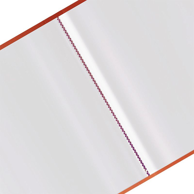 Папка с 60 вкладышами СТАММ "Сияние" А4, 21мм, 700мкм, пластик, оранжевый 