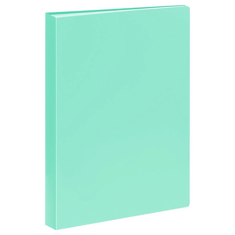 Папка с 40 вкладышами СТАММ А4, 21мм, 500мкм, пластик, пастель, мятная