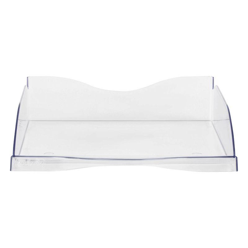 Лоток для бумаг горизонтальный СТАММ "Тропик", прозрачный