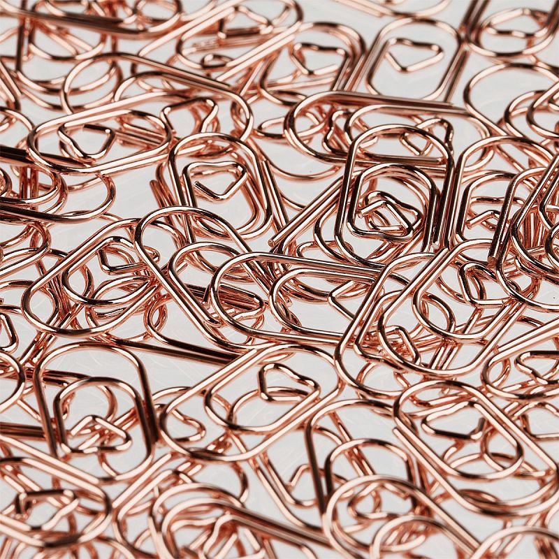 Скрепки фигурные 19мм, MESHU "Sweet Hearts", 100шт., пакет с замком зип лок, европодвес