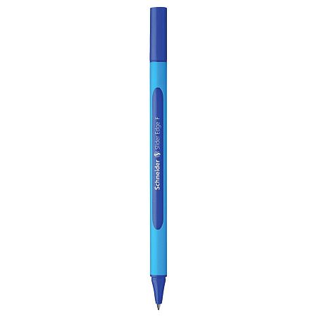 Набор шариковых ручек Schneider "Slider Edge F" 4шт., синие, 0,8мм, трехгранный корпус, блистер 