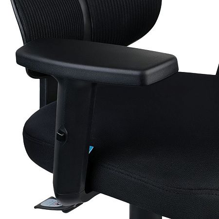 Кресло руководителя Helmi HL-E36 "Support", ткань черная