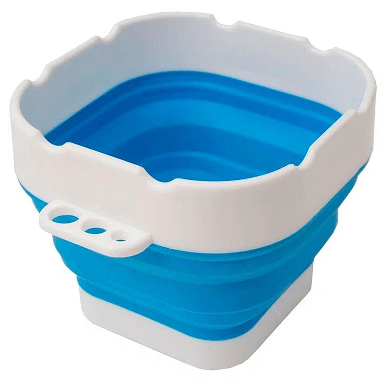 Стакан для воды "Белые ночи" складной, диаметр 9,8 см, высота 8 см, синий