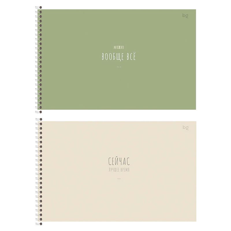 Альбом для рисования 40л., А4, на гребне BG "Basic", 120г/м2