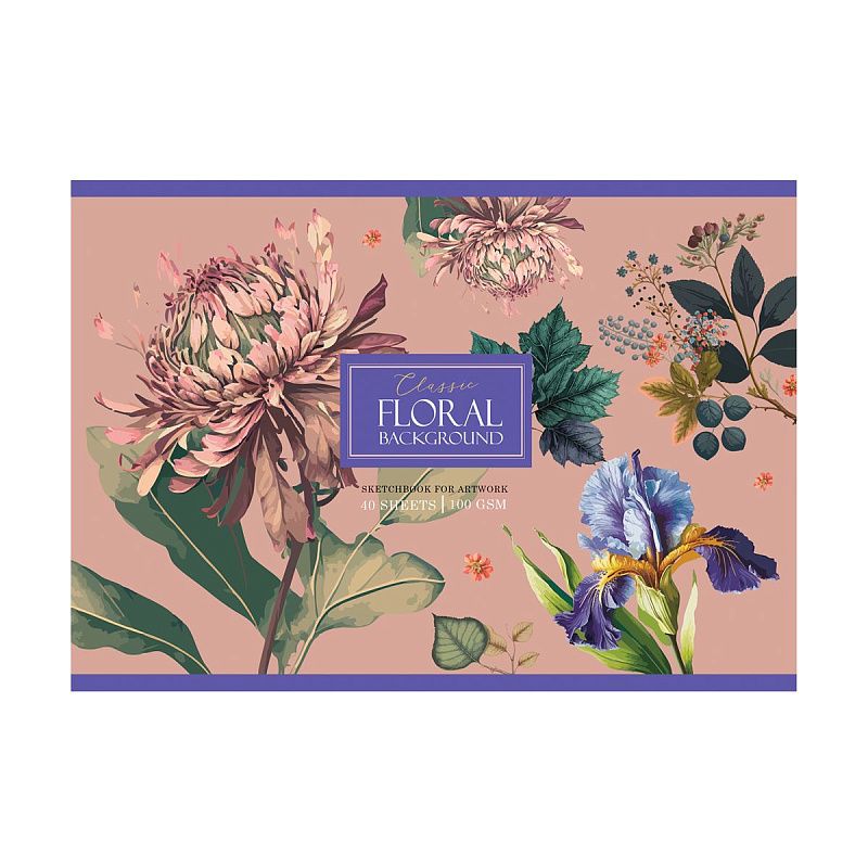 Альбом для рисования 40л., А4, на скрепке BG "Птицы в саду"