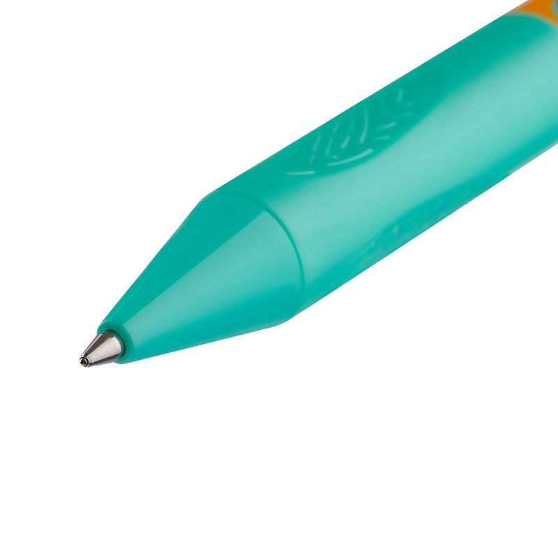 Ручка гелевая стираемая автоматическая MESHU "Space adventure" синяя, 0,5мм, корпус ассорти, с топпером 