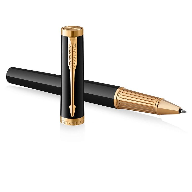 Ручка-роллер Parker "Ingenuity Black GT" черная, 0,5мм, подарочная упаковка 