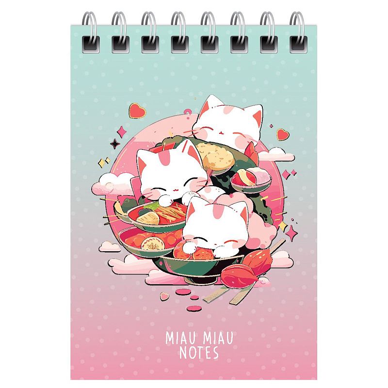 Блокнот А7 40л. на гребне BG "Anime style"