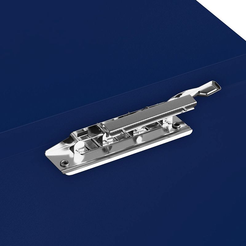 Папка с боковым зажимом СТАММ "Диагональ" А4, 17мм, 700мкм, пластик, сапфир 