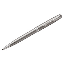 Ручка шариковая Parker "Sonnet Stainless Steel CT" черная, 1,0мм, поворот., подарочная упаковка