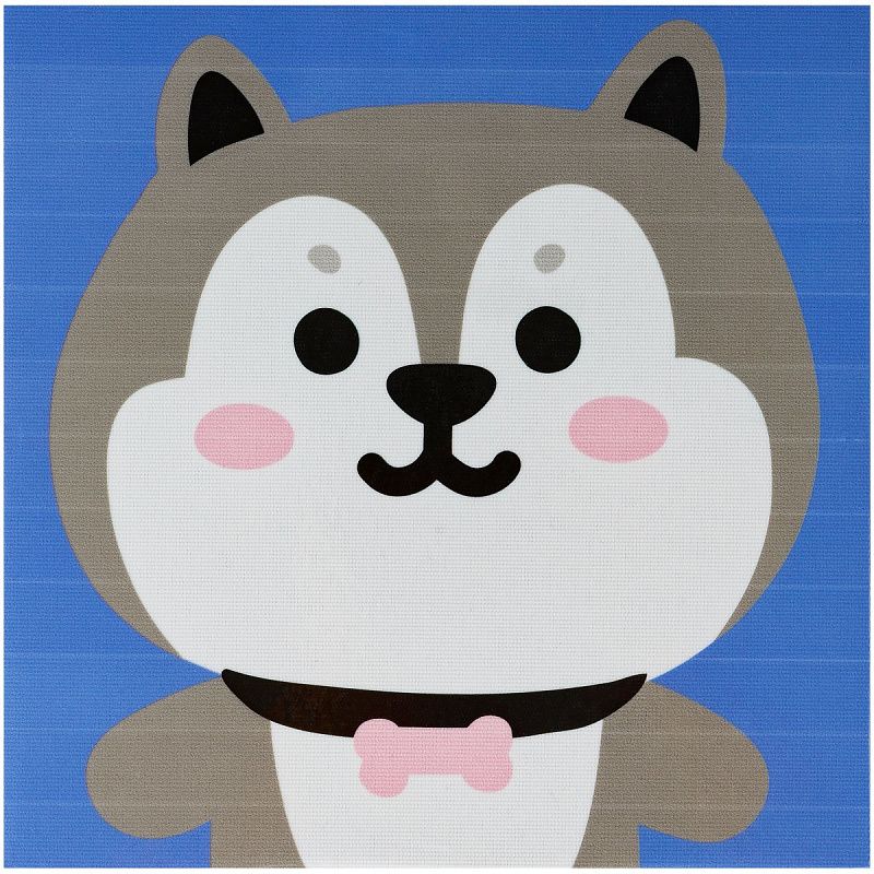 Аппликация помпонами ТРИ СОВЫ "Хаски", 20*20см на подрамнике, картонная коробка