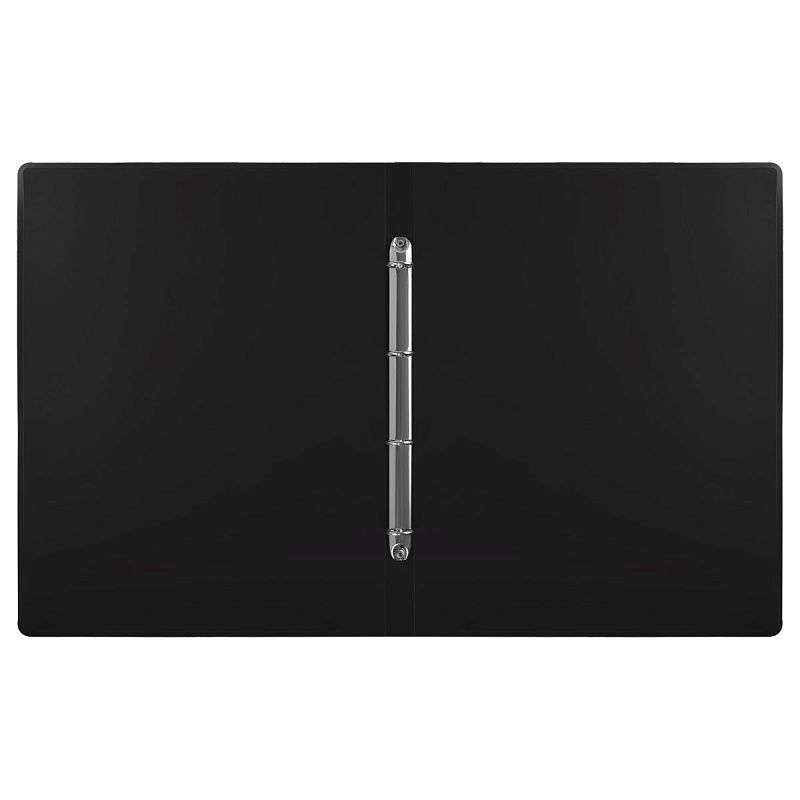 Папка на 4 кольцах OfficeSpace А3, 27мм, 800мкм, вертикальная, пластик, черная 