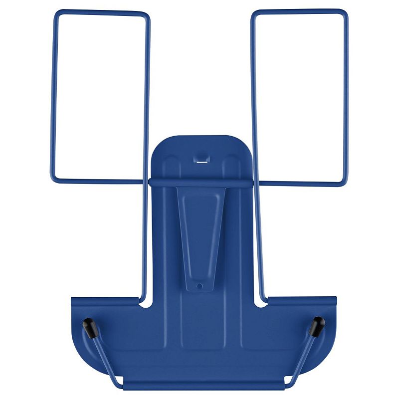 Подставка для книг СТАММ, металлическая, с упором, синяя 