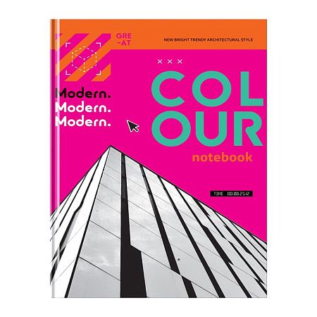 Бизнес-блокнот А5, 120л., BG "Colour", глянцевая ламинация