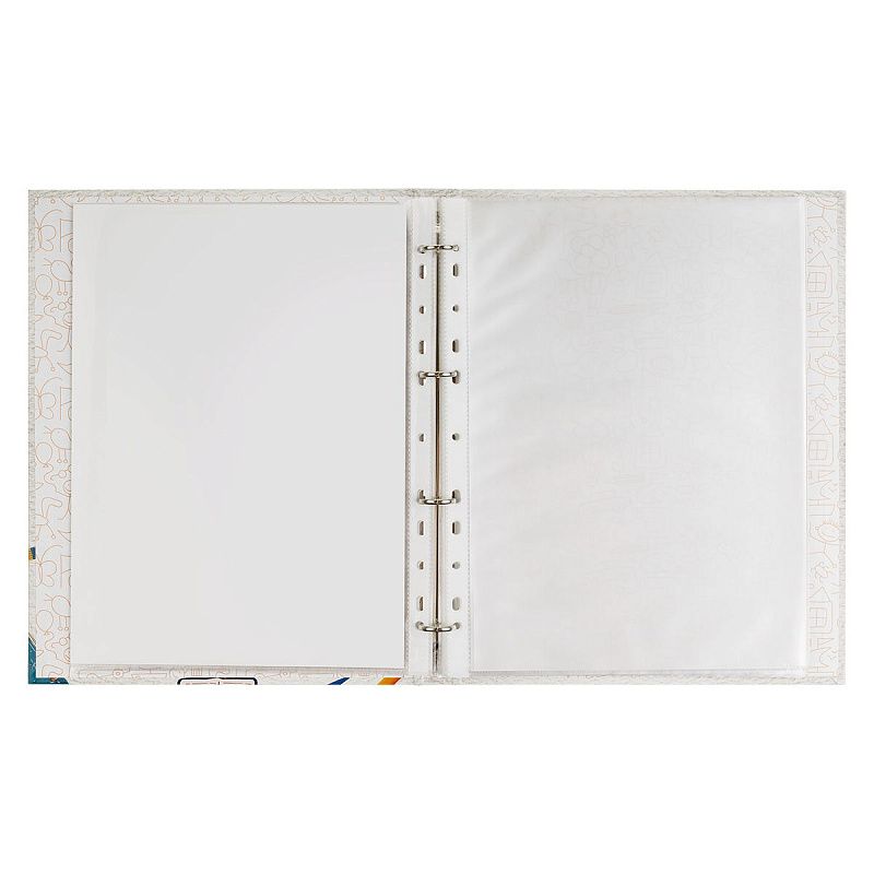 Папка-портфолио 7БЦ А4 BG, на 4 кольцах для дошкольника, 20 файлов, 10 вкладышей 