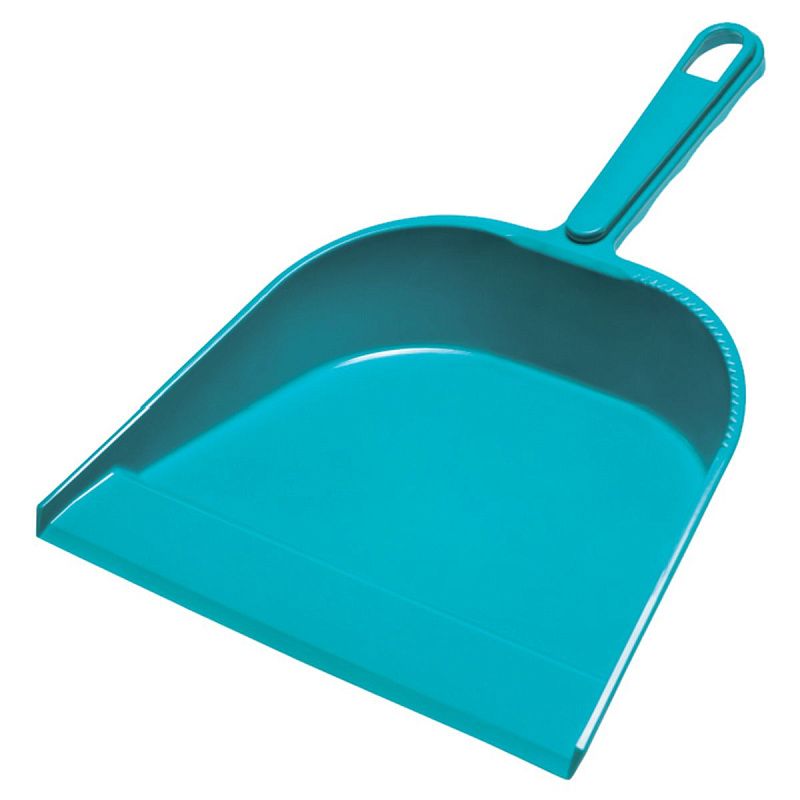 Совок для мусора York, низкая ручка, ширина 23см, пластик, цвет ассорти