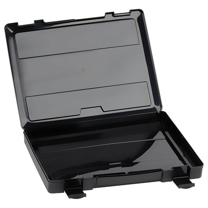 Портфель СТАММ с выдвижной ручкой, 270*350*45мм, черный 