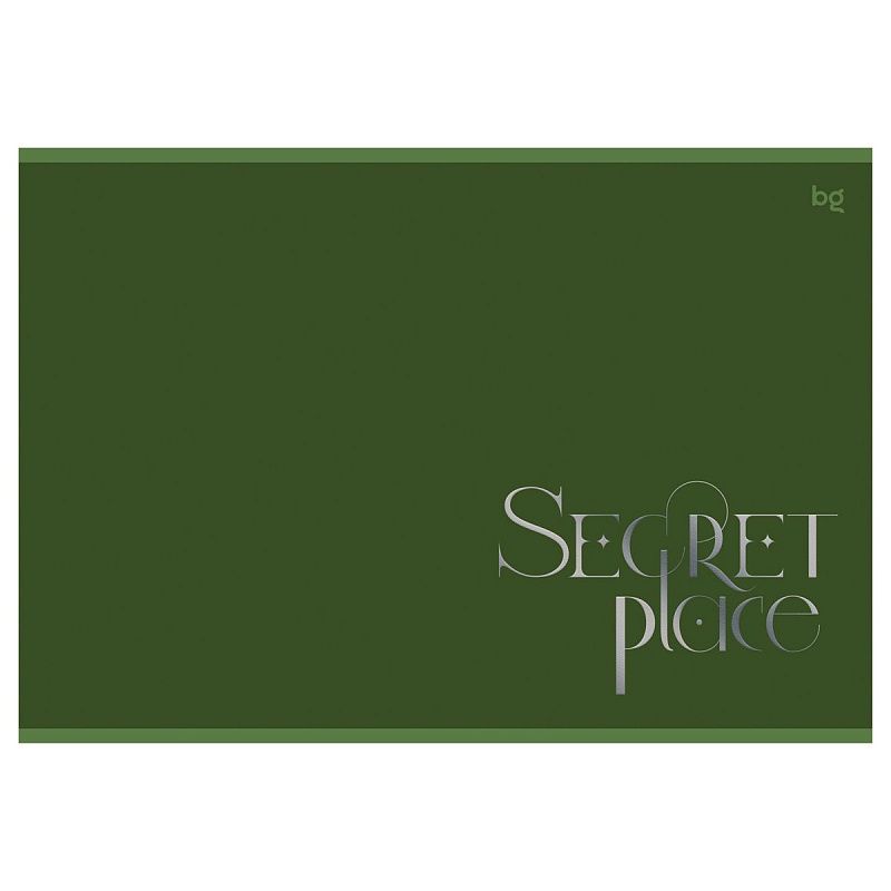 Альбом для рисования 32л., А4, на гребне BG "Secret place", выб. лак, тиснение фольга