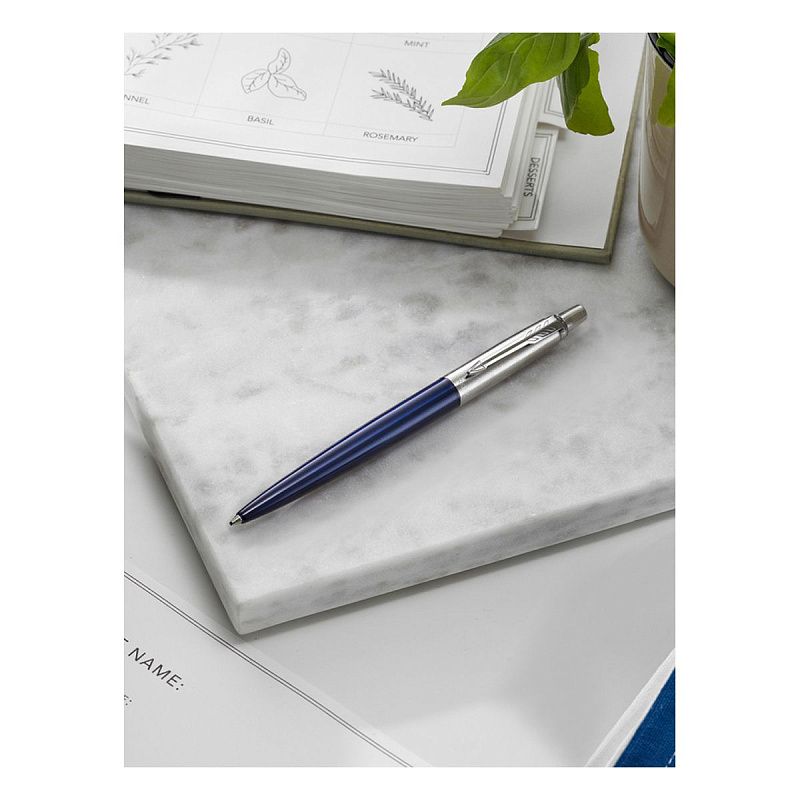 Ручка шариковая Parker "Jotter Royal Blue CT" синяя, 1,0мм, кнопочн., подарочная упаковка 