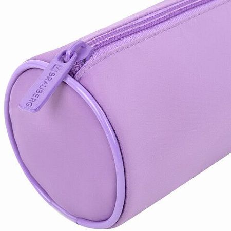 Пенал-тубус BRAUBERG, с эффектом Soft Touch, мягкий, Pastel purple, 272301 