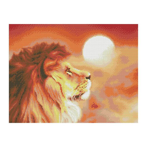 Алмазная мозаика ТРИ СОВЫ "Закат", 40*50см, холст на деревянном подрамнике, картонная коробка с пластиковой ручкой