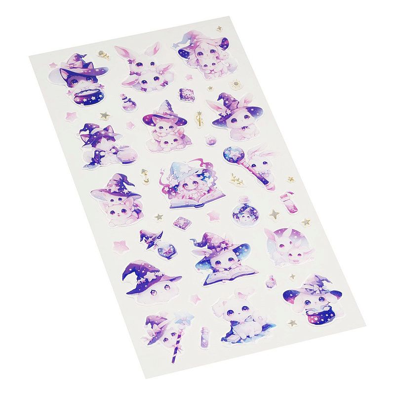 Наклейки гелевые MESHU  "Magical alchemy" , 10*23см, инд. уп., европодвес