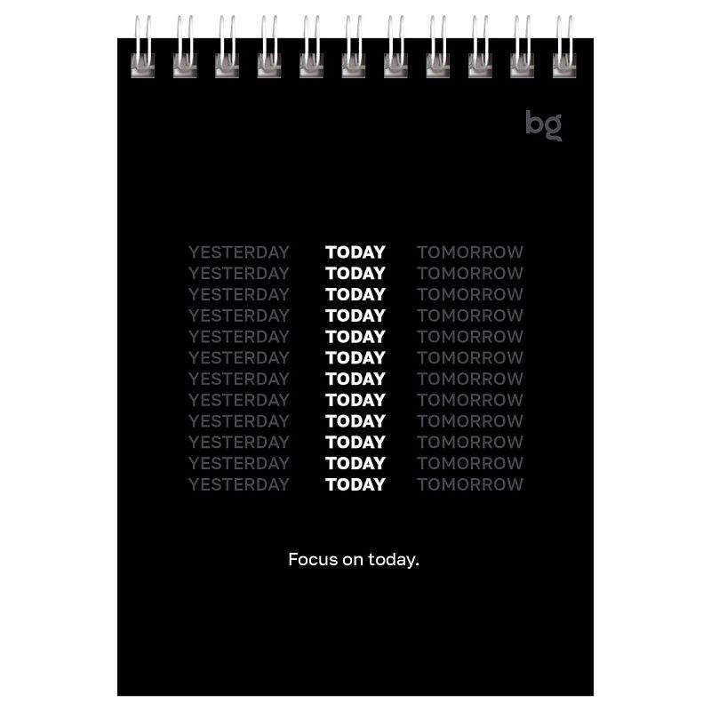 Блокнот А6 40л. на гребне BG "Чёрно-белый стиль"